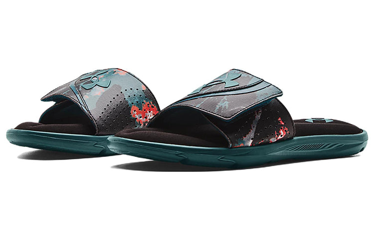 Under Armour Ignite 6 Graphic Strap Slide 'Color Splash - Tourmaline Teal' 3024450-009