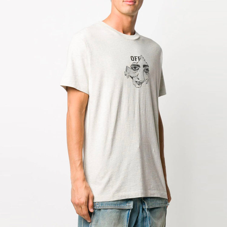 Off-White Logo Pattern Printing White OMAA027F20FAB0150810