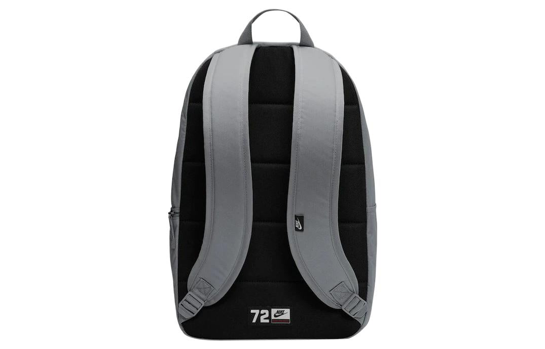 Nike polyester logo Printing Zipper Athleisure Casual Sports Large Capacity Backpack Unisex Silver Gray Silvergray BA5879-085