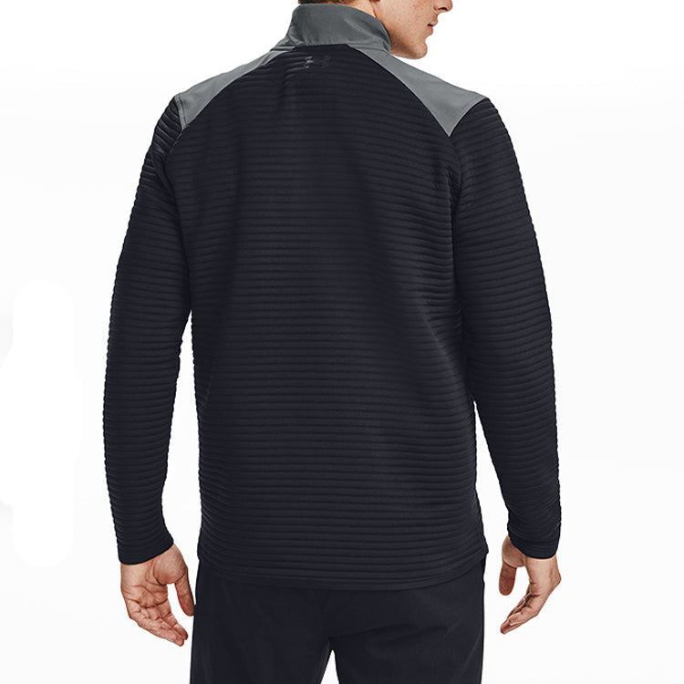 Men's Under Armour Storm Evolution Daytona Half Zipper Colorblock Sports Long Sleeves Gray 1360513-012