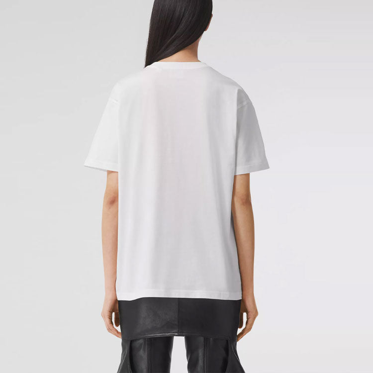 Burberry SS21 Embroidery Short Sleeve White 80429841