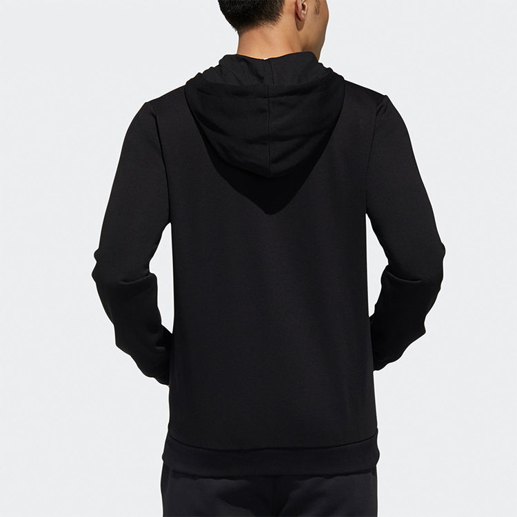 adidas neo Alphabet Printing Casual Sports Zipper Black GJ8927