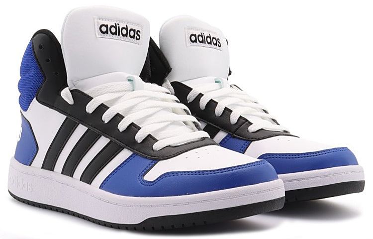 adidas Hoops 2.0 Mid 'White Blue Black' G55053