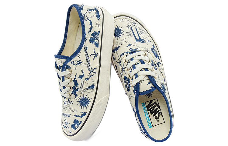 Vans Authentic Low Tops Casual Skateboarding Shoes Unisex Beige Blue VN0A5HYPAXV