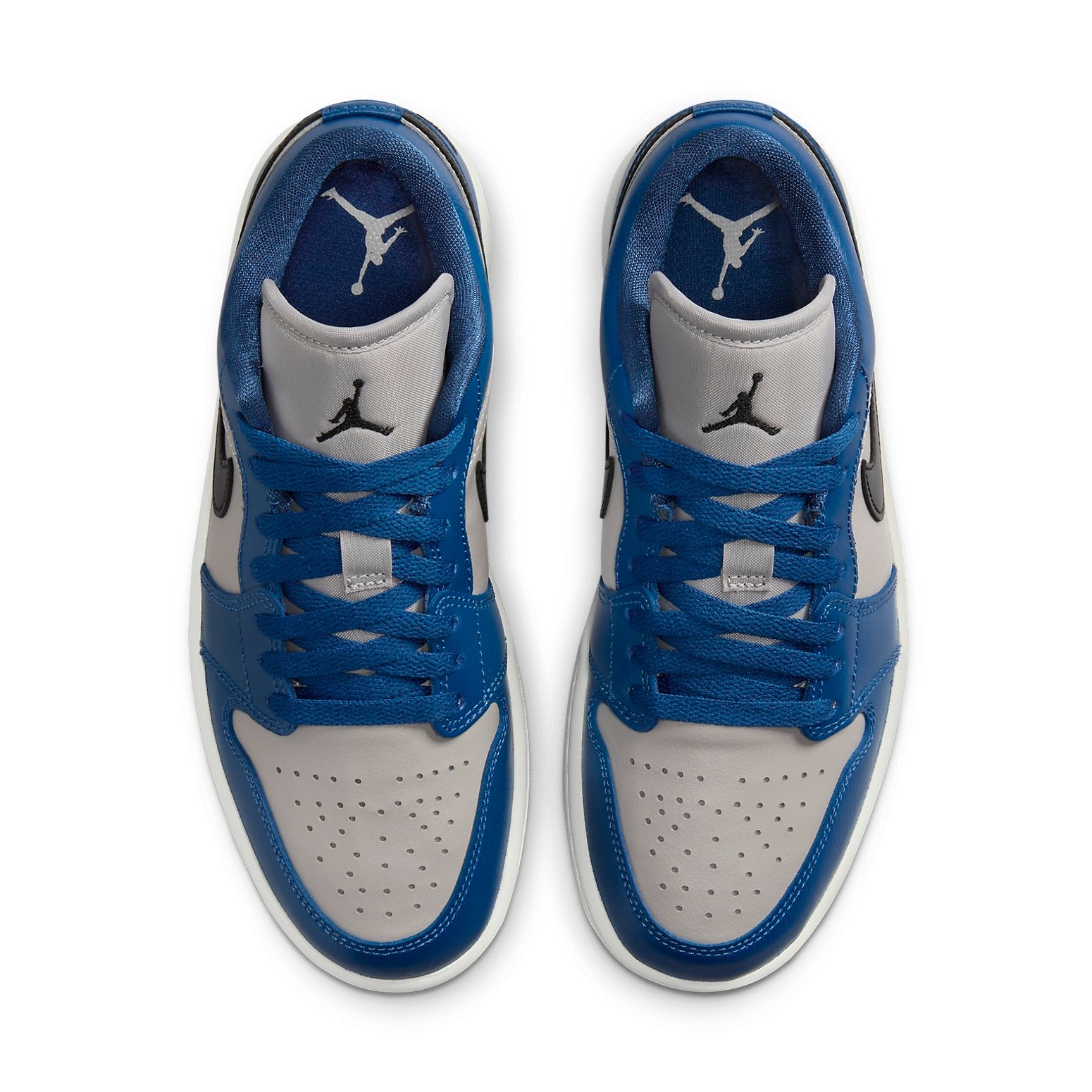 (WMNS) Air Jordan 1 Low 'Gray Navy Blue Black' DC0774-402