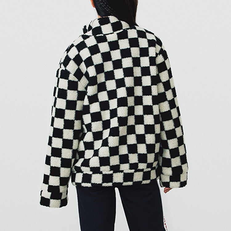 (WMNS) Vans Embers Checkerboard Jacket 'Black White' VN0A53LO705