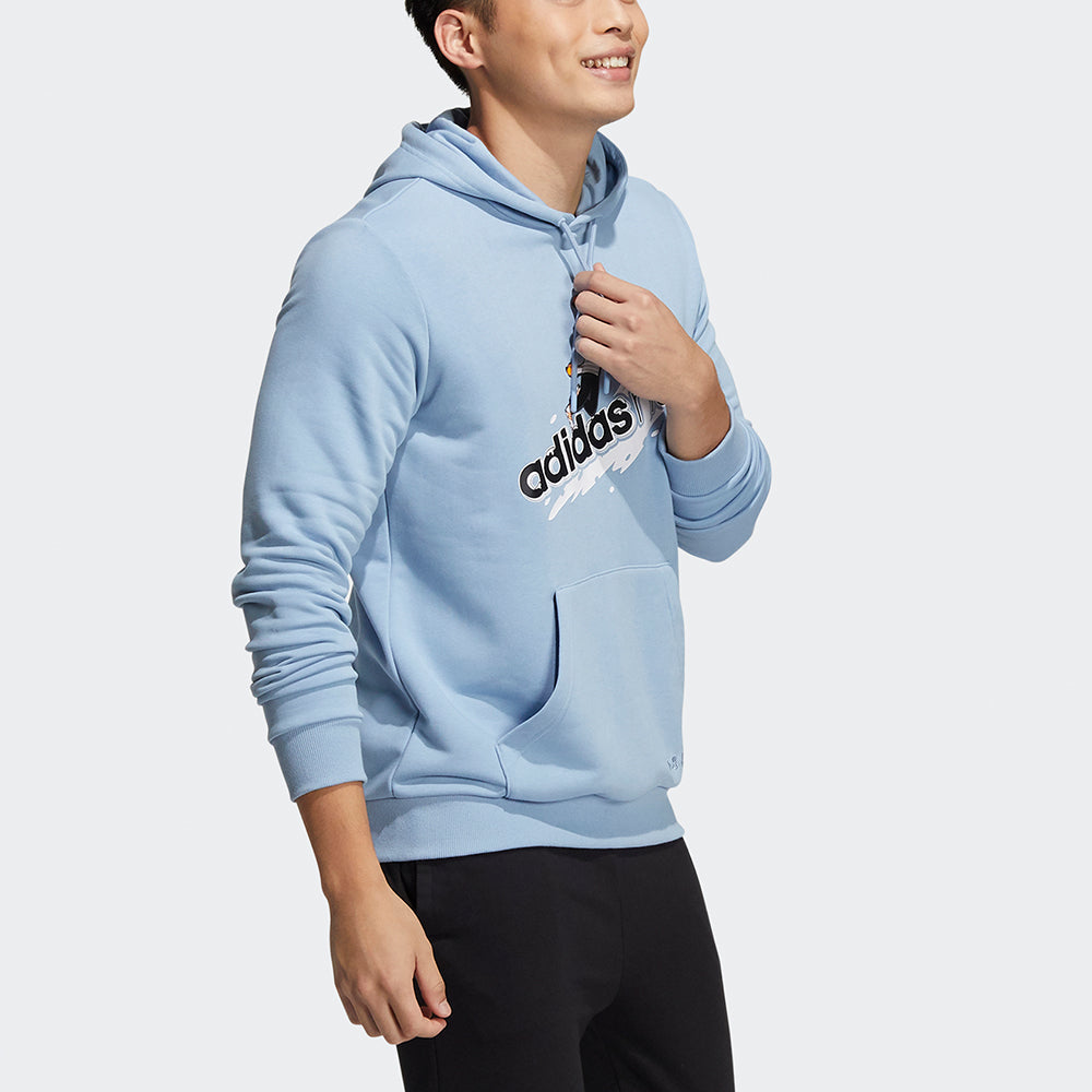 Men's adidas neo Wp Sh1 Logo Printing Sports Sky Blue HG9016