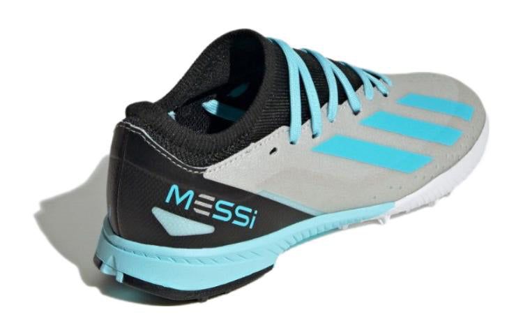(GS) adidas X Crazyfast Messi.3 TF 'Silver Metallic Blue Black' IE4073