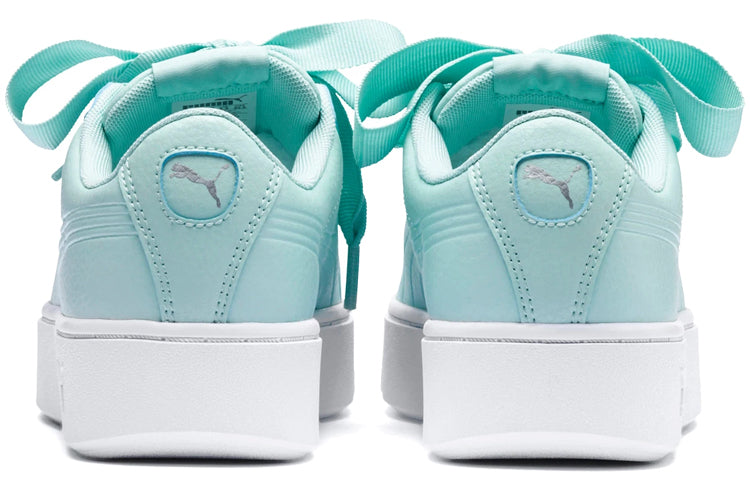 (WMNS) PUMA Vikky Stacked Ribbon Core 'White Green' 369112-03