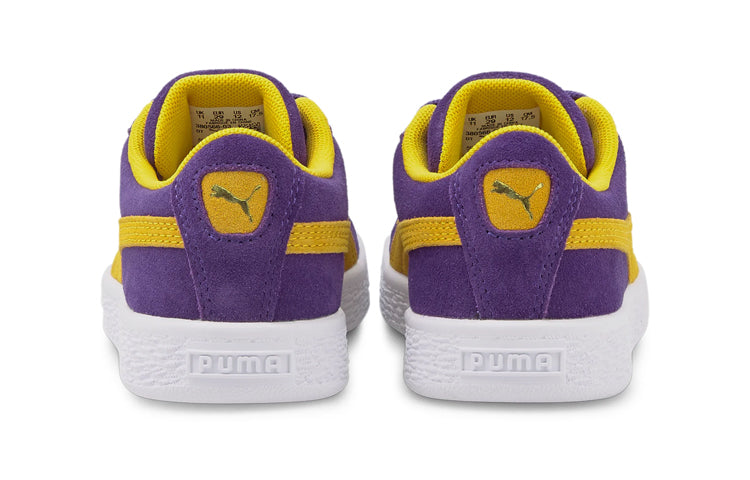 (PS) PUMA Suede Teams Leisure Board Shoes Purple 380566-03