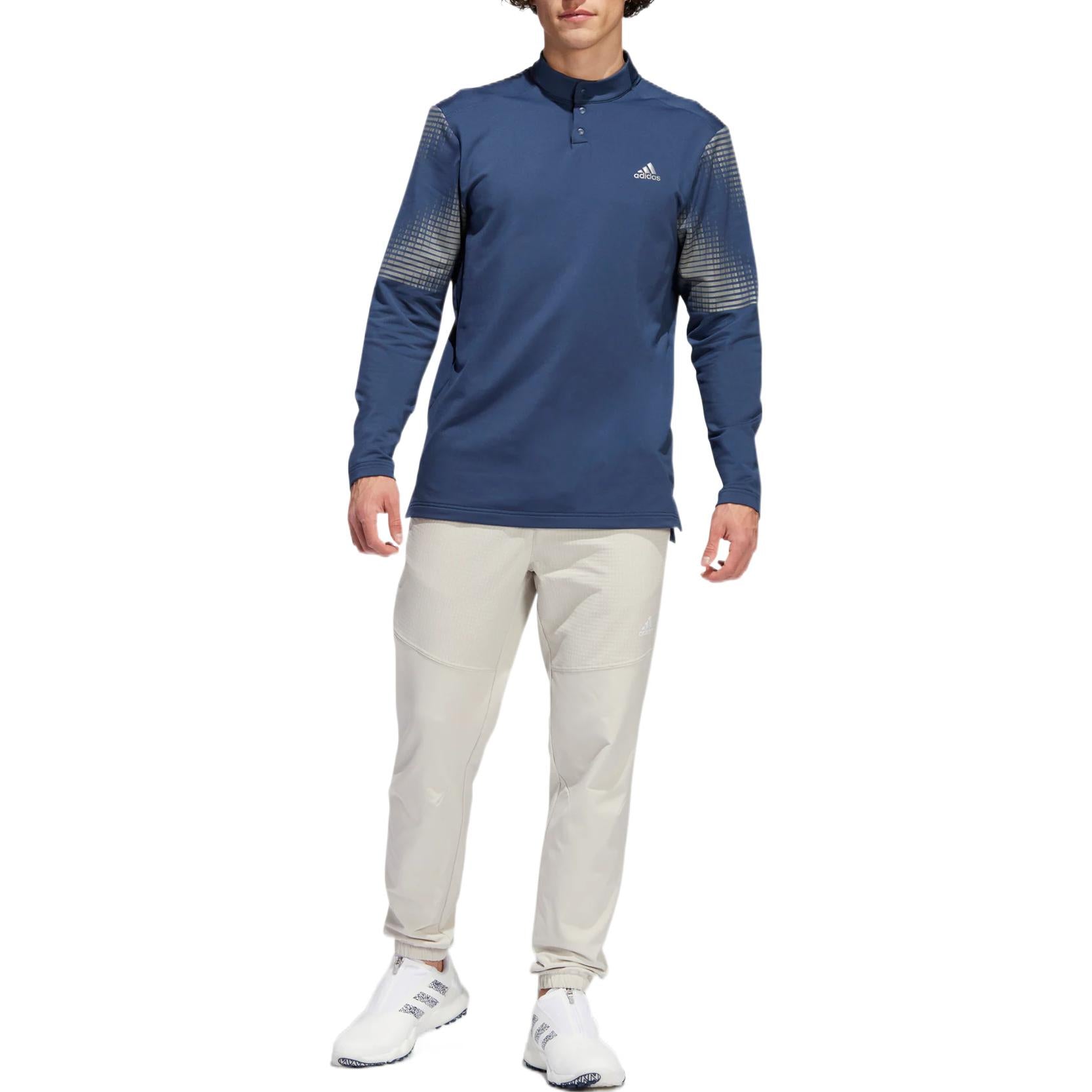 Men's adidas Solid Color Logo Straight Sports Pants/Trousers/Joggers White HF6602