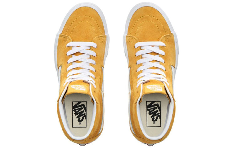 Vans in PIG SUEDE SK8-HI Mango Mojito Yellow VN0A4BV6V77