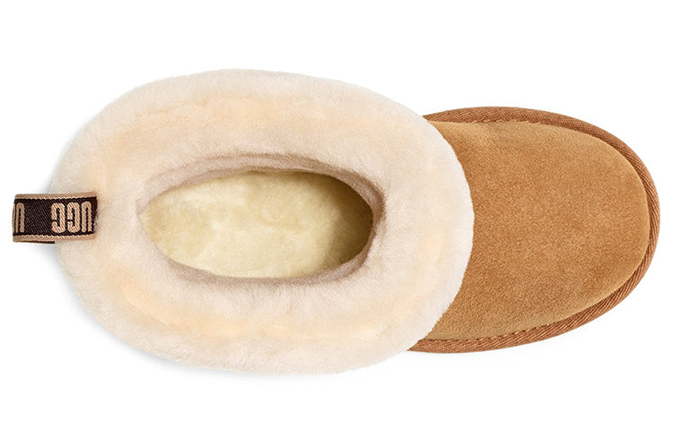 UGG Fluff Mini Quilted (Big Kids) Chestnut 1103612K-CHE