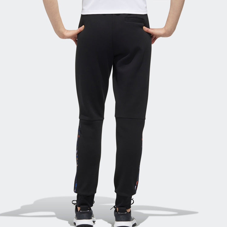 (WMNS) adidas Mic Dk Printing Sports Pants Black GG0762
