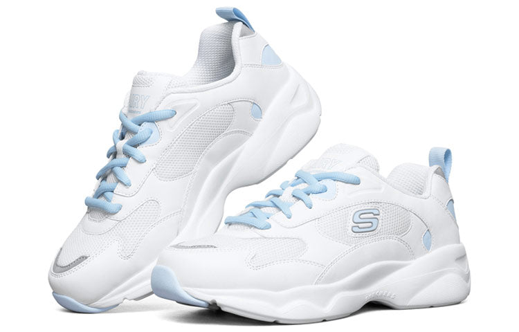 (WMNS) Skechers D'Lites Daddy Shoes White/Blue 88888401-WLB