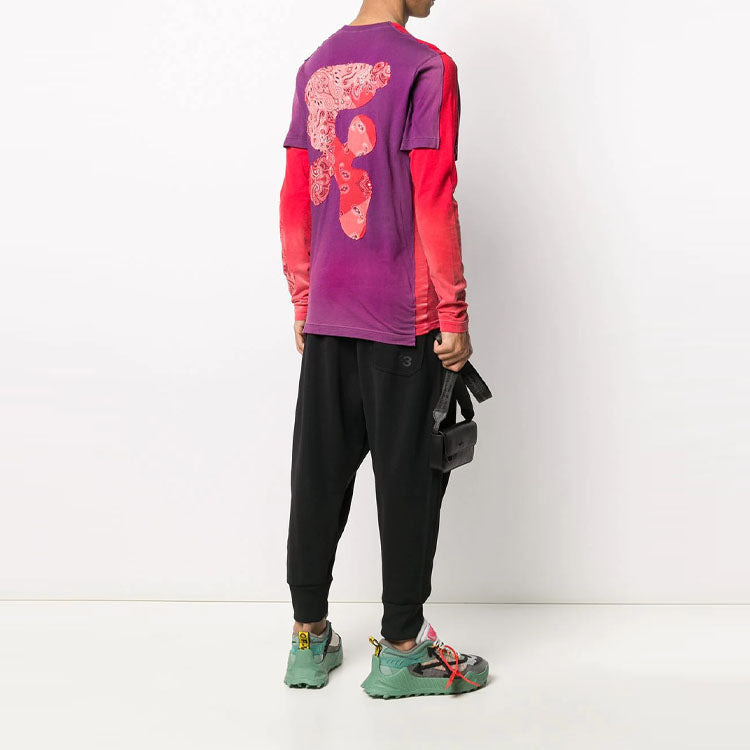 Off-White Pattern Printing Arrow Long Sleeves Version Purple OMAB040S201850311620