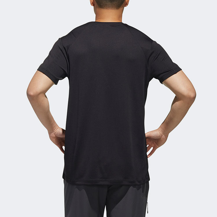 adidas Xplr Act Ss T Casual Sports Round Neck Pullover Short Sleeve Black DW4195
