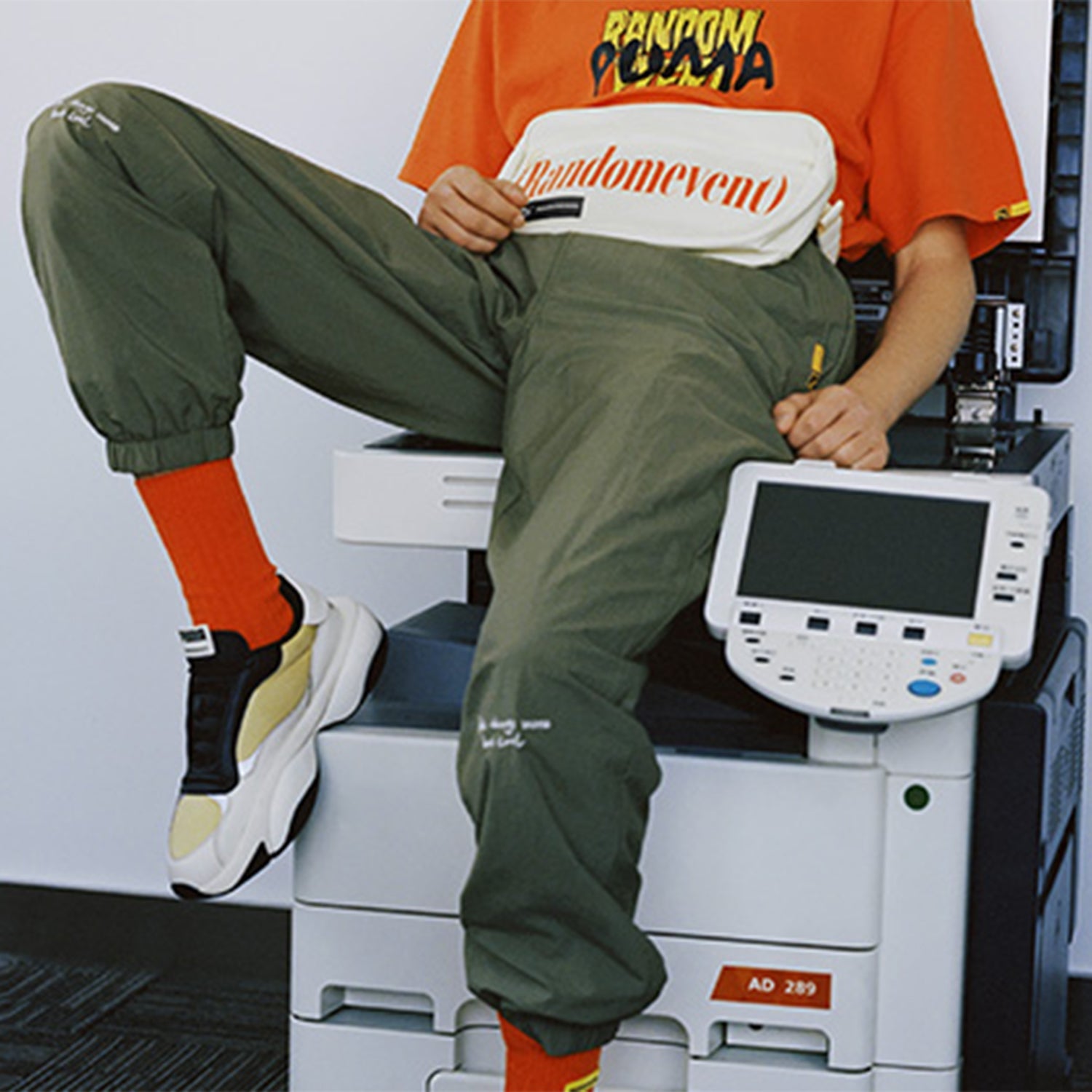 PUMA x Randomevent Woven Pants 'Green' 59666649