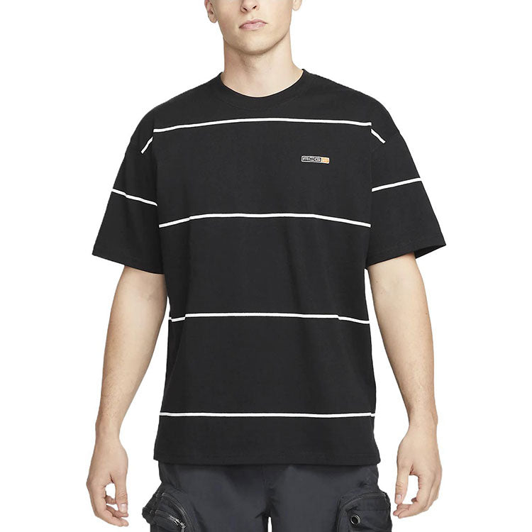 Nike SS22 ACG Stripe Round Neck Pullover Short Sleeve Black DQ4957-010