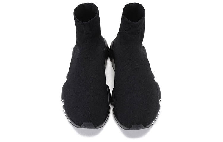 Balenciaga Speed Sports Shoes Black/White 645334W2DB71006