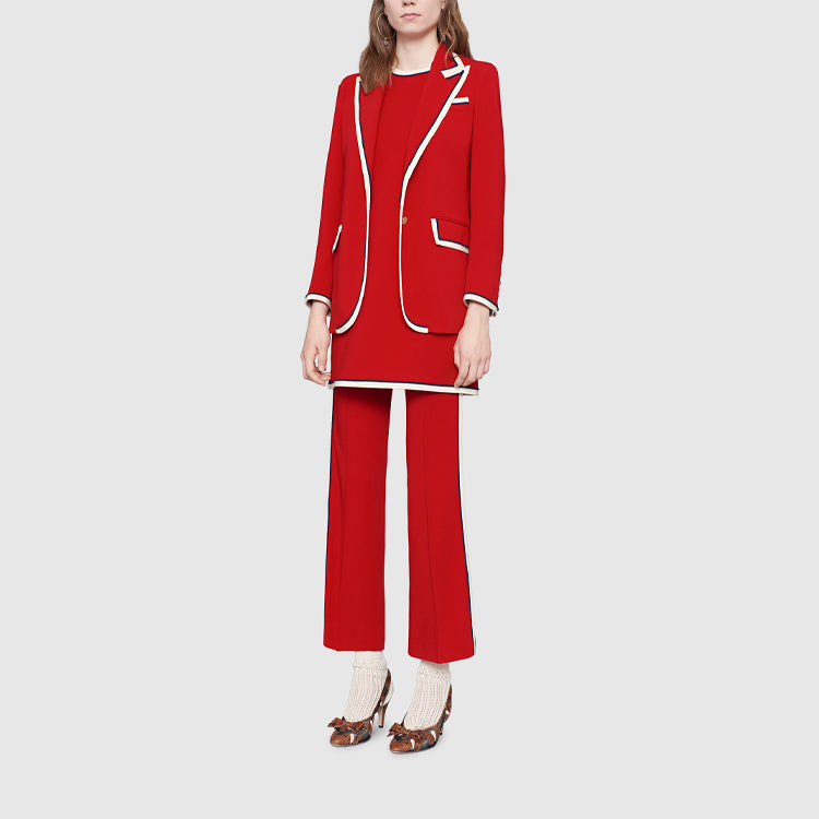 (WMNS) Gucci Rayon Slim Fit Casual Pants For Red 524709-ZKR01-6087