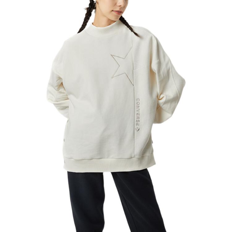 (WMNS) Converse Cozy Utility Crew Asia Sizing 'White' 10025056-A01