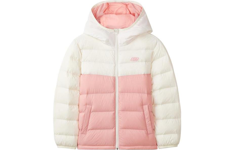 (GS) Skechers Down Jacket 'Red Black Blue Pink White' L321K108