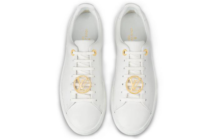 (WMNS) LOUIS VUITTON LV Frontrow Sports Shoes 'White Yellow' 1A2XOK