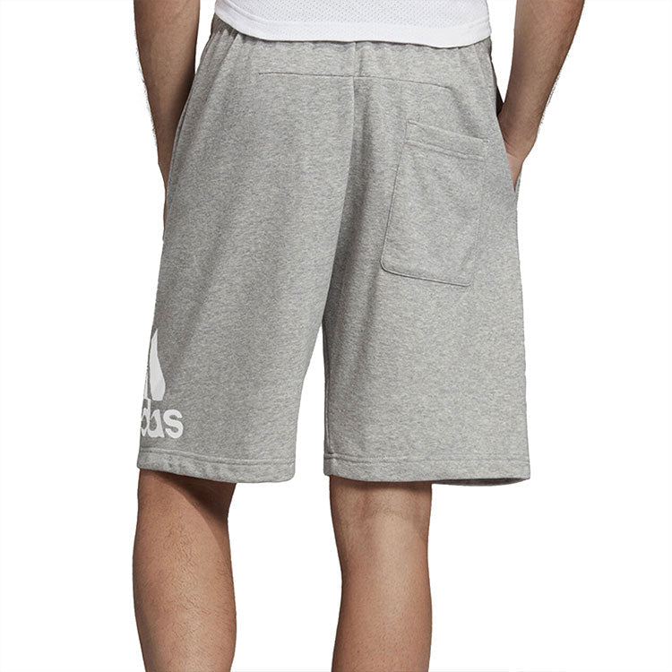 adidas M Mh Bos Short Ft Logo Printing Sports Drawstring Shorts Gray EB5260