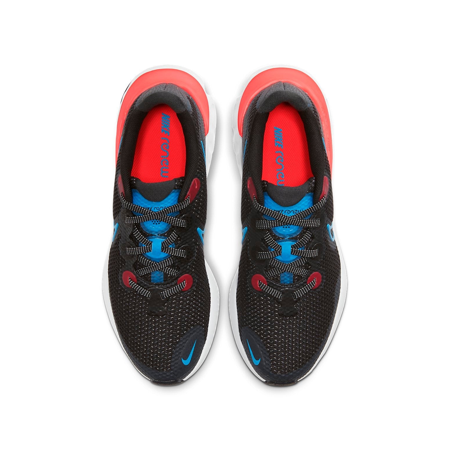 (GS) Nike Renew Run 'Black Crimson Laser Blue' CT1430-090