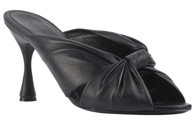 (WMNS) Balenciaga Small High Heels Black Slippers 617574WA2M01000
