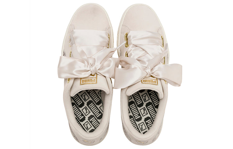 (WMNS) PUMA Suede Heart Snake Lux Sneakers Pink 369942-02
