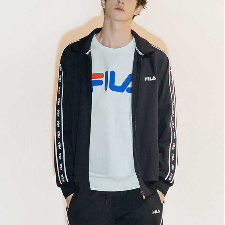 FILA FUSION Logo Sports Jacket Black T11M032502F-BK