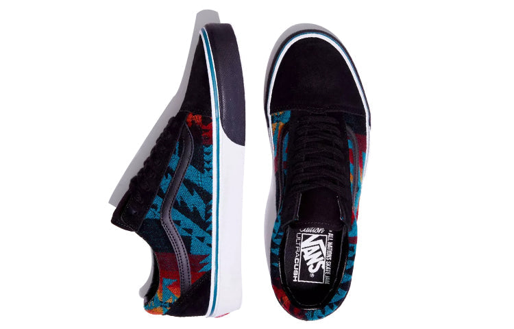 Vans All Nations Skate Jam x Old Skool DX 'Black Blue Red' VN0A48G3BLK