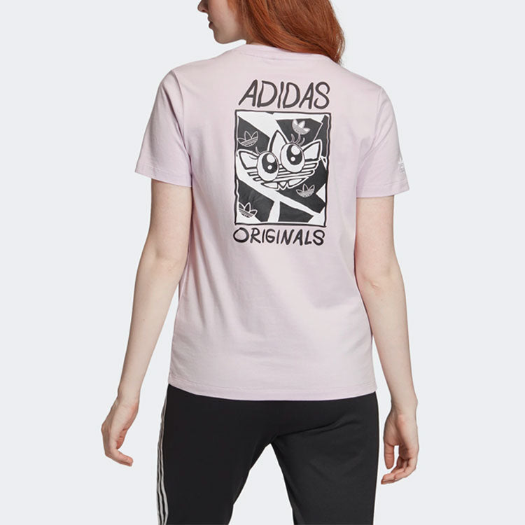(WMNS) adidas originals Graphic Tee For Pink GK5164