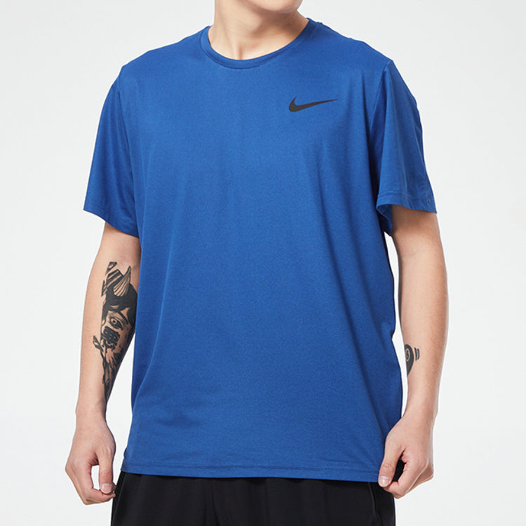 Nike Casual Loose Running Sports Round Neck Short Sleeve Blue CZ1182-492