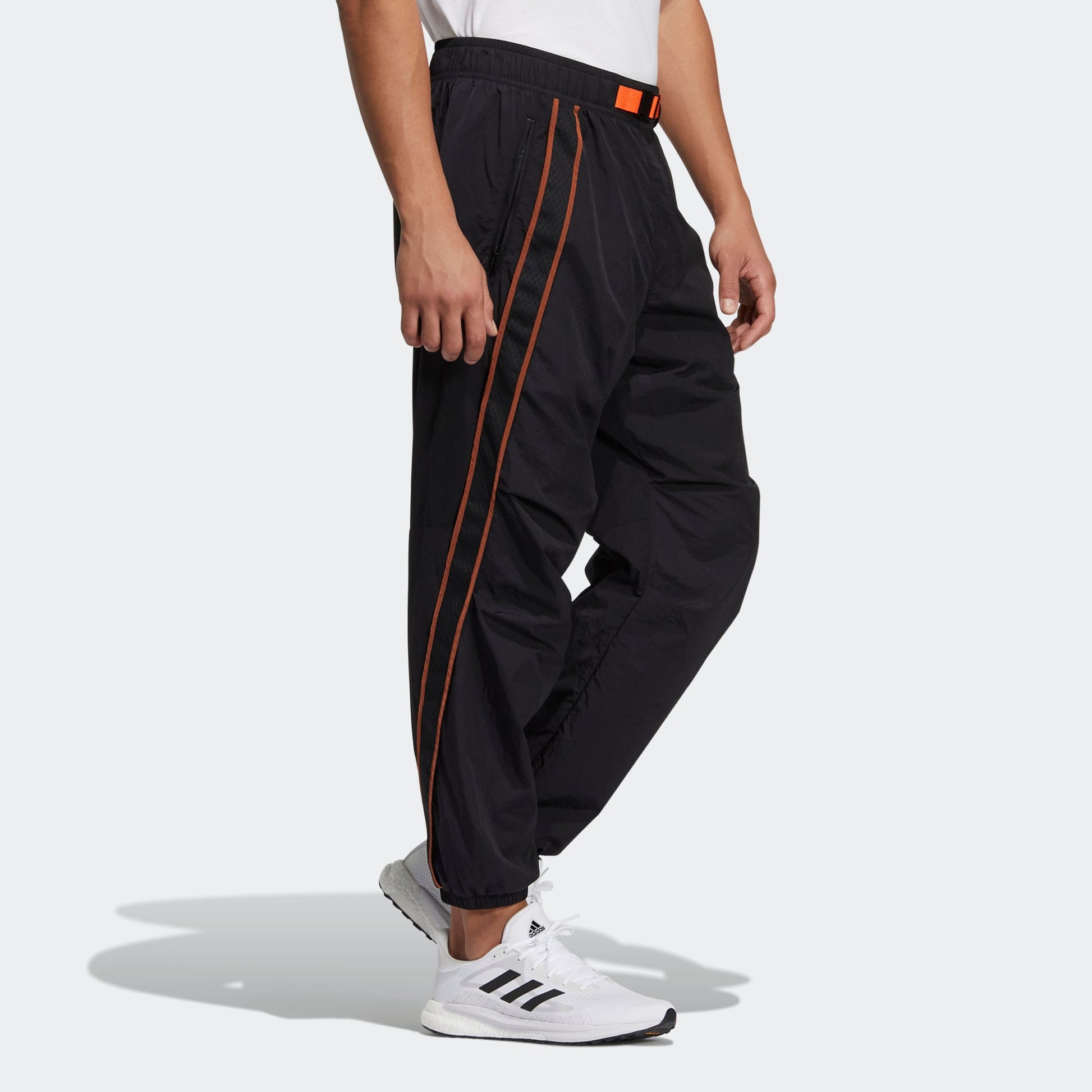 adidas Ub Pnt Wv Astro Woven Contrasting Colors Bundle Feet Sports Pants Black GP0830
