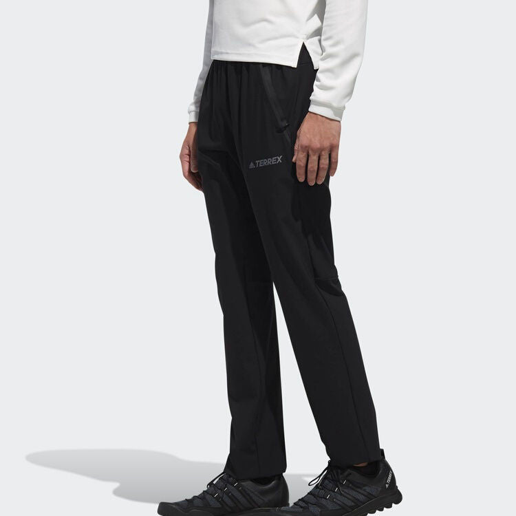 adidas Xplr Stretch Pt Reflective logo Outdoor Sports Pants Black DW4223