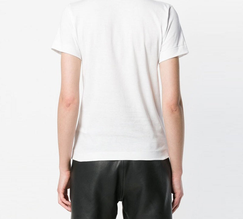 (WMNS) COMME des GARCONS PLAY Camouflage Large Logo Short Sleeve Tee 'White' AZ-T241-051-1