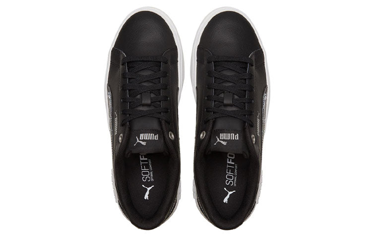 (WMNS) PUMA Smash Platform v2 Untamed Su Sneakers Black 368885-02
