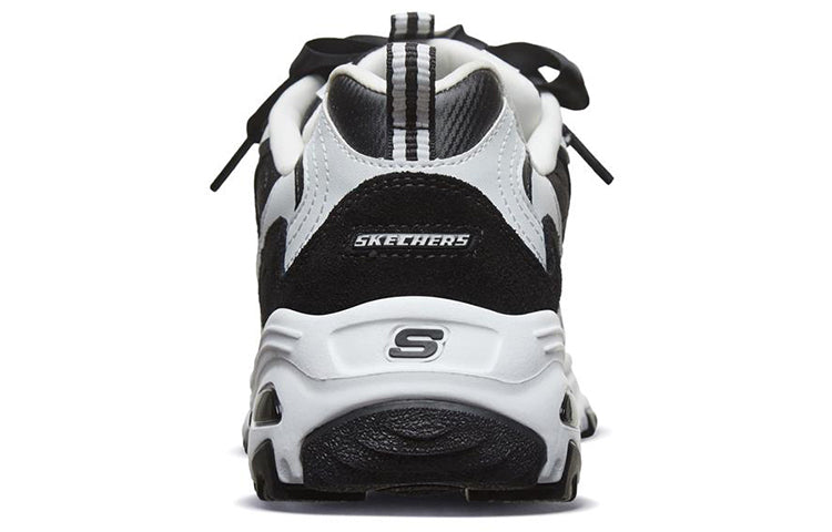 (WMNS) Skechers D'Lites 1.0 Low-Top Running Shoes Black 88888353-BKW