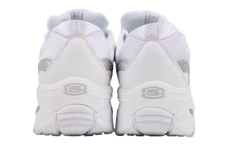 (WMNS) Skechers D'lites White/Silver 13415-WSL