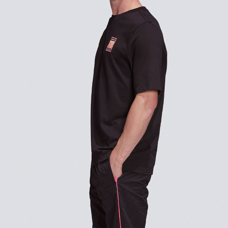 adidas originals Logo Round Neck Short Sleeve Black FR0589