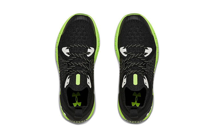 (GS) Under Armour HOVR Phantom RN Glow 'Black Green' 3023195-001