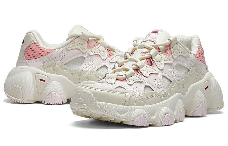 (WMNS) FILA Jagger Retro Running Shoes White/Pink T12W021104FSS