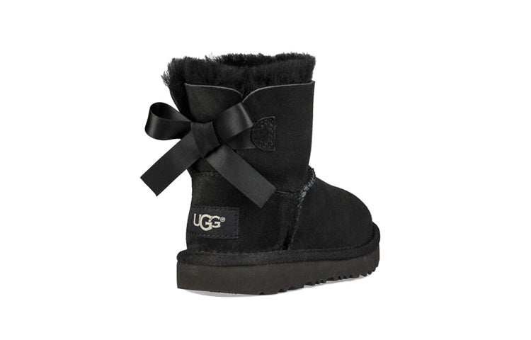 (PS) UGG Mini Bailey Bow II Snow Boots Black 1017397T-BLK