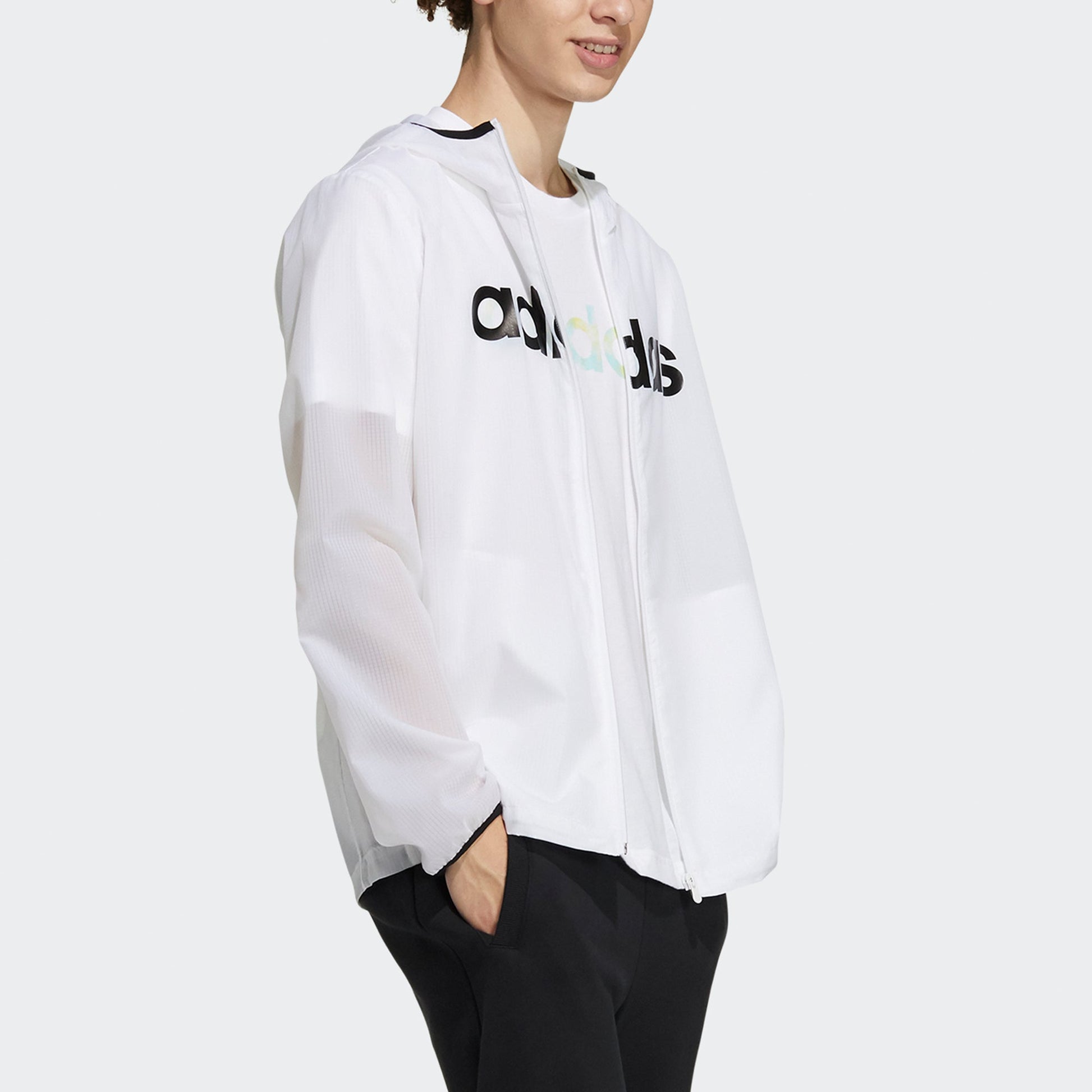 adidas neo M Ce Lw Wb Casual Sports Hooded Jacket White GP4869