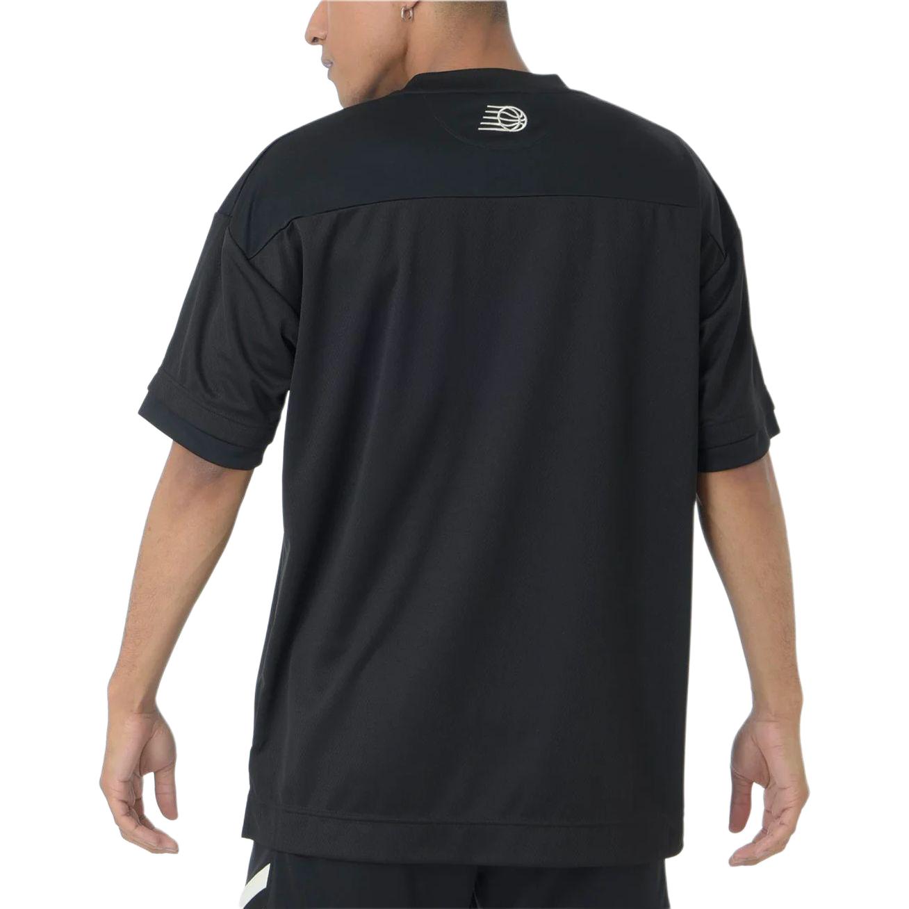 New Balance Linear Logo Honeycomb Mesh T-shirt Asia Sizing 'Black' AMT45072-BK