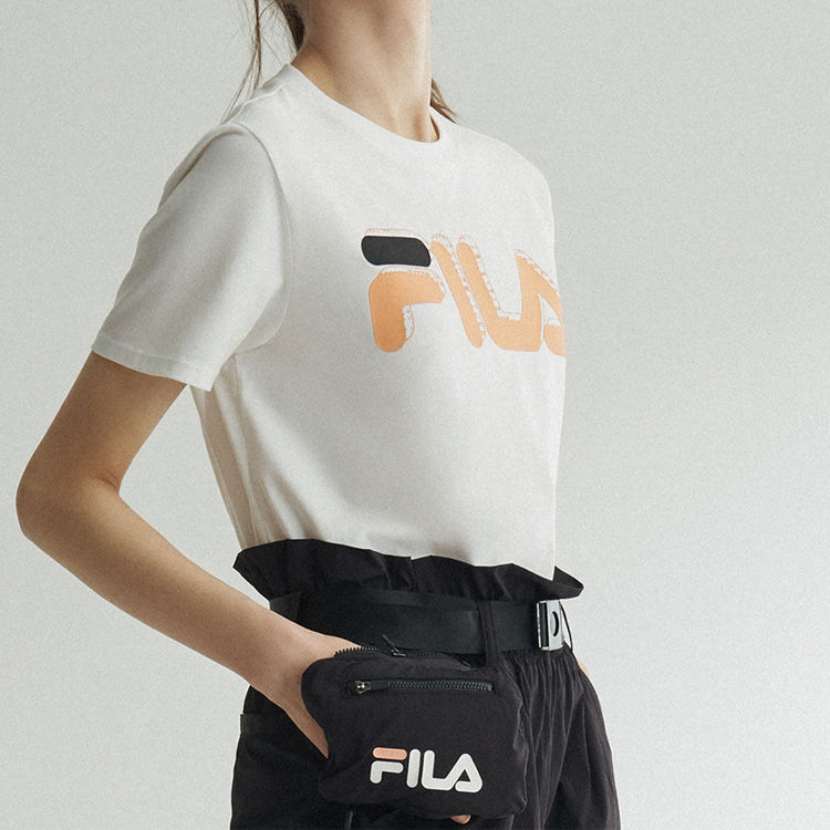 (WMNS) FILA Fusion x KKI Casual Short Sleeve White T11W023103F-WT