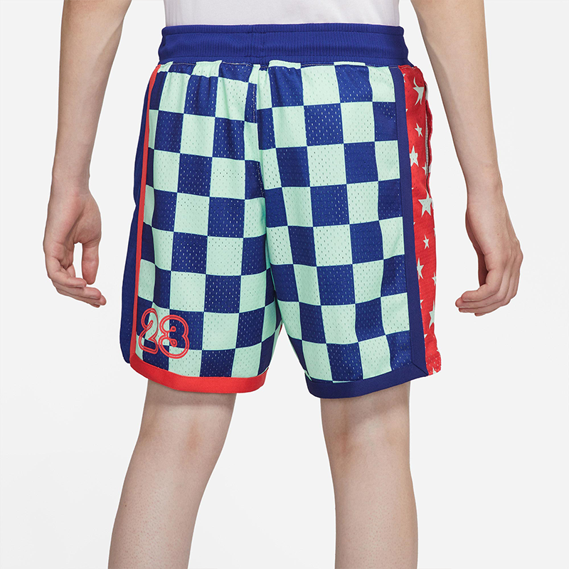 Air Jordan Sport DNA Printing Basketball Shorts Blue CK9528-455